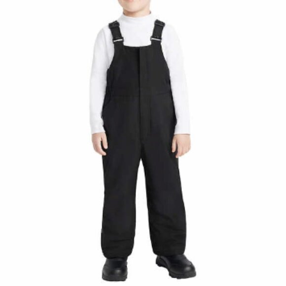 NWT Gerry Black Water Resistant Snow Pant with Bib for boys, size 3T - Picture 1 of 6